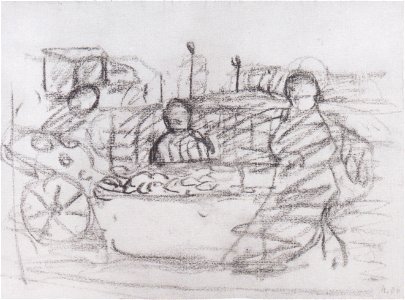Modersohn-Becker - Drei Frauen an einem Marktstand