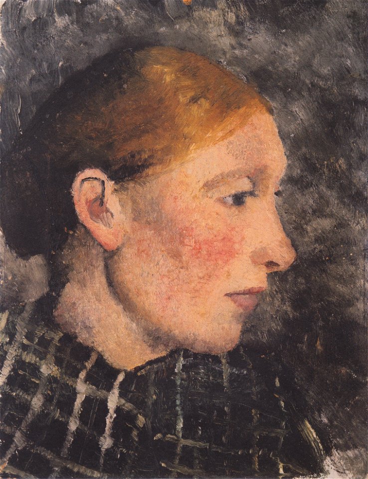 Modersohn-Becker - Kopf einer Bäuerin im Profil nach rechts