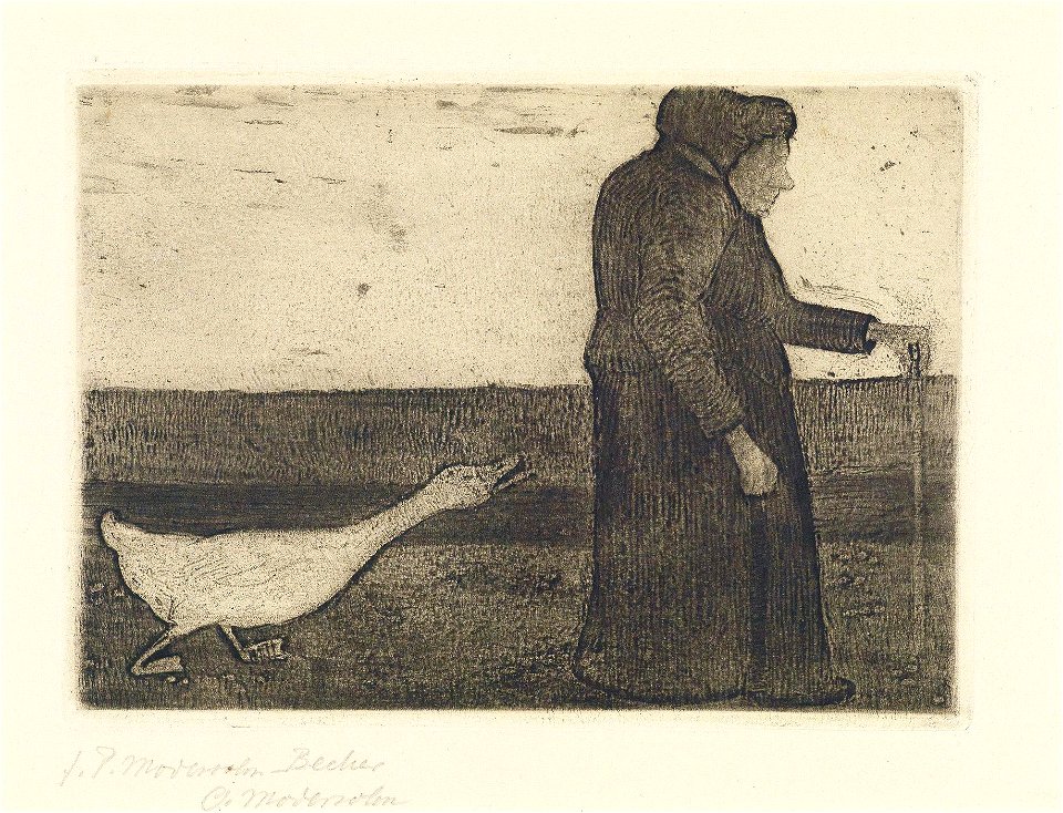 Modersohn-Becker Die Frau mit der Gans 1902
