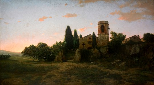 Modest Urgell - The Bell for Prayer - Google Art Project