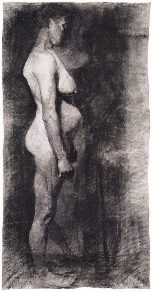 Modersohn-Becker - Stehender weiblicher Akt nach rechts