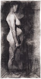Modersohn-Becker - Stehender weiblicher Akt nach rechts