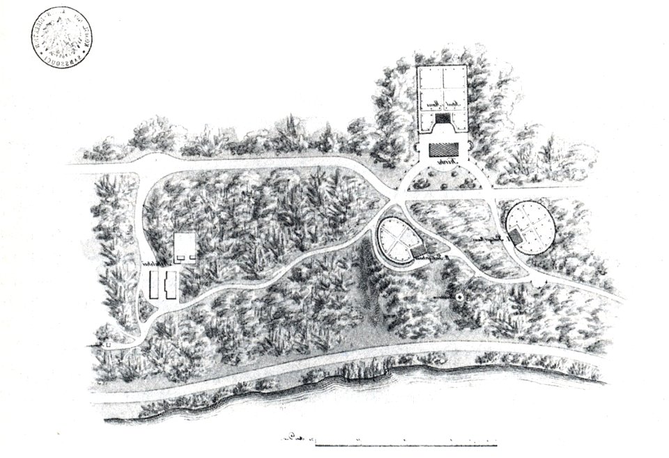 Nikolskoe Lenné erster Entwurf 1832-33