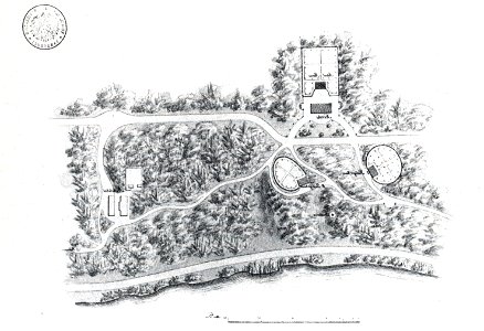 Nikolskoe Lenné erster Entwurf 1832-33