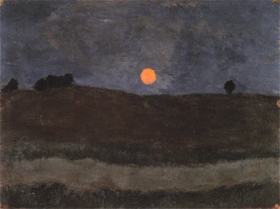 Modersohn-Becker - Mond über Landschaft