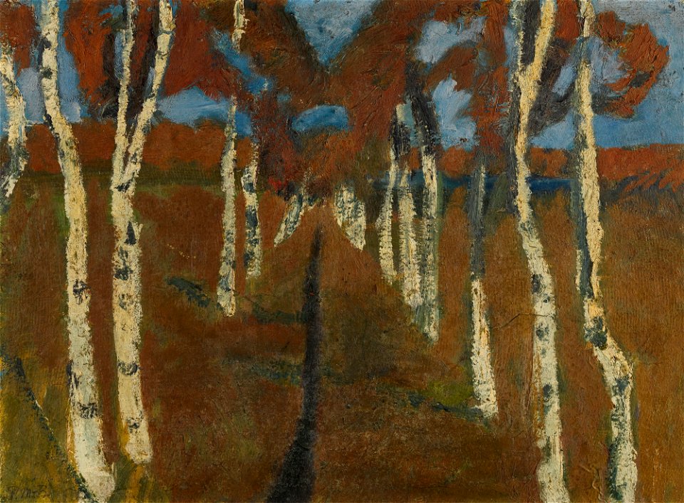Paula Modersohn-Becker - Birkenweg (ca. 1899)