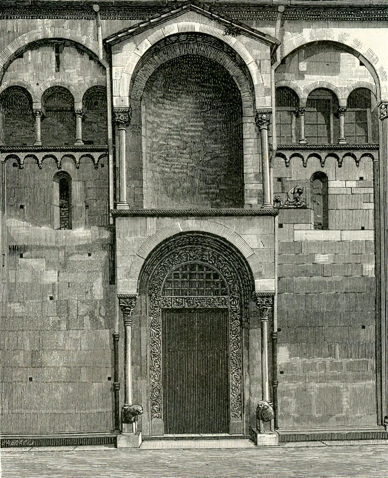 Modena Duomo fianco meridionale Porta detta dei Principi