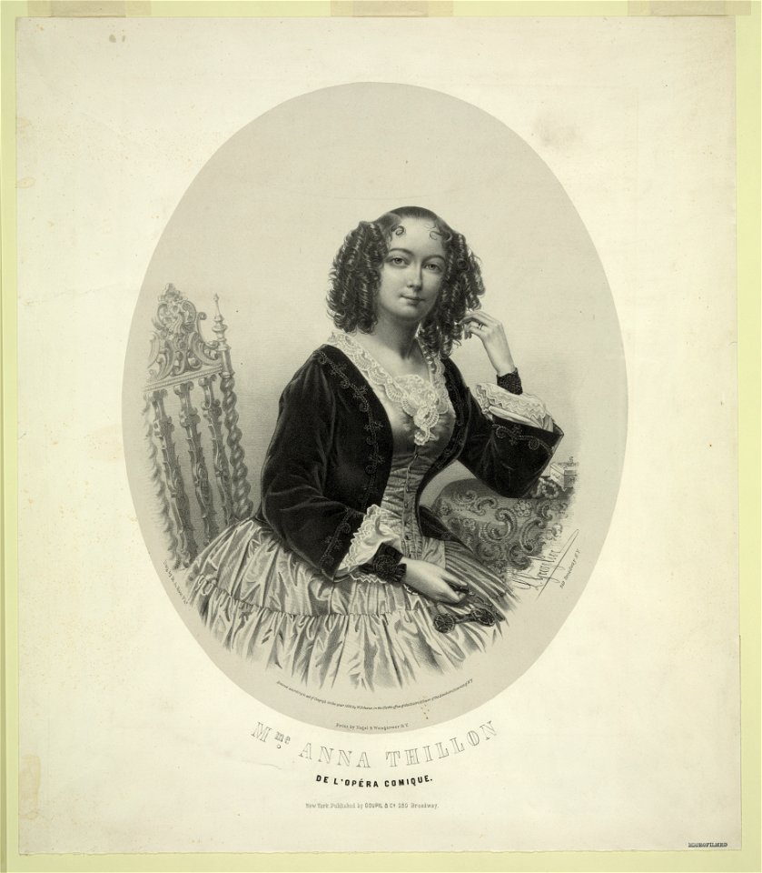 Mme. Anna Thillon, de l'opeŕa comique LCCN2003688868