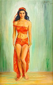 Nils Dardel - Cissi Olsson som Anitra i Peer Gynt