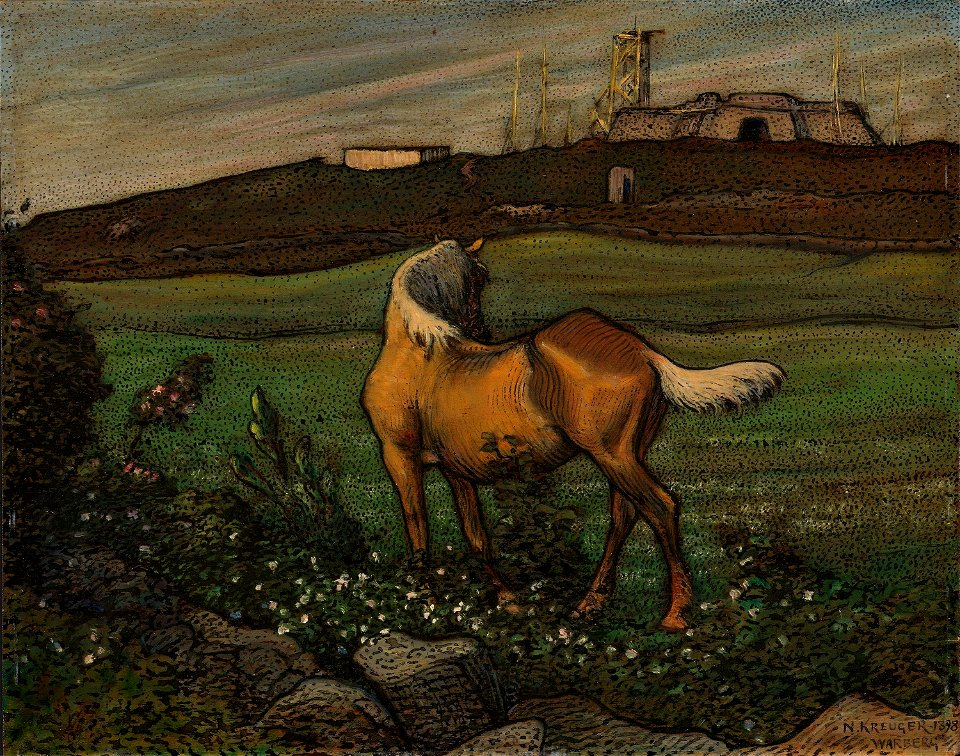Nils Kreuger - Yellow Horse - NG.M.00493d - National Museum of Art, Architecture and Design