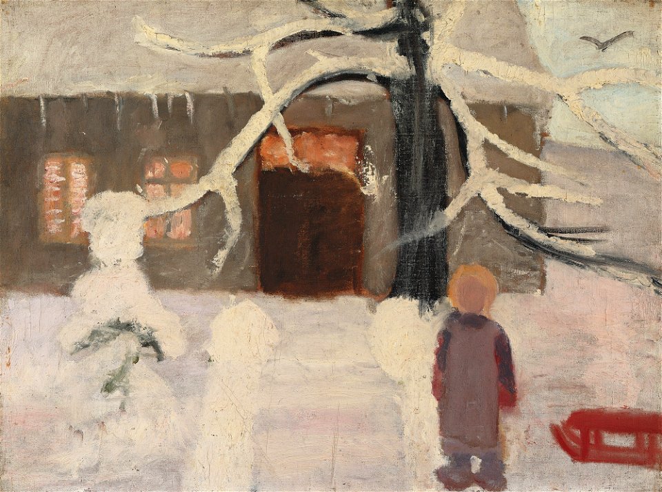 Paula Modersohn-Becker - Junge im Schnee (ca. 1905)