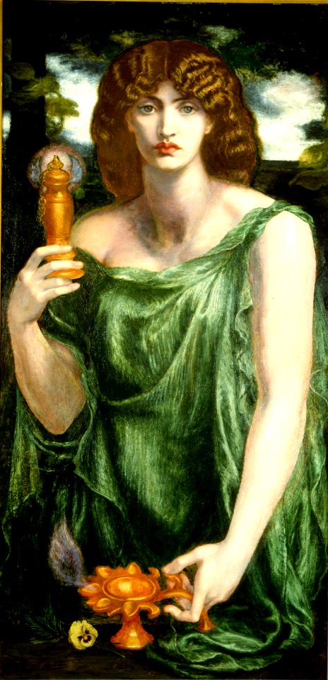 Mnemosyne (color) Rossetti