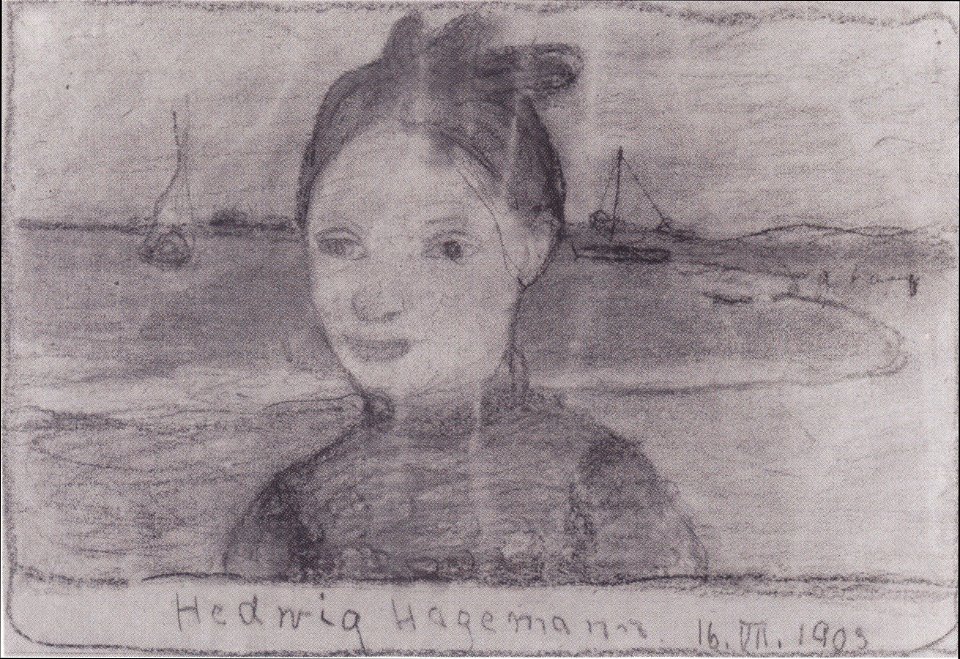 Modersohn-Becker - Brustbild der Hedwig Hagemann