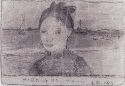 Modersohn-Becker - Brustbild der Hedwig Hagemann