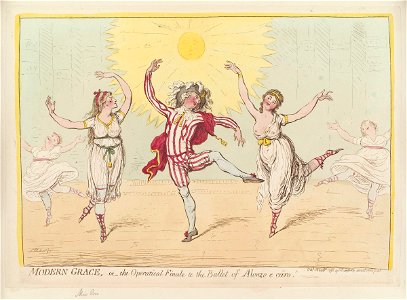 Modern grace, - or - the operatical finale to the ballet of Alonzo e Caro by James Gillray