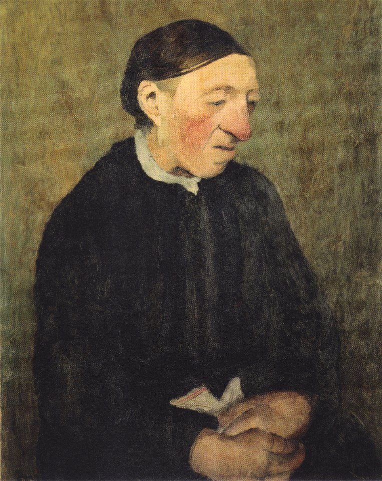 Modersohn-Becker - Alte Frau mit Taschentuch