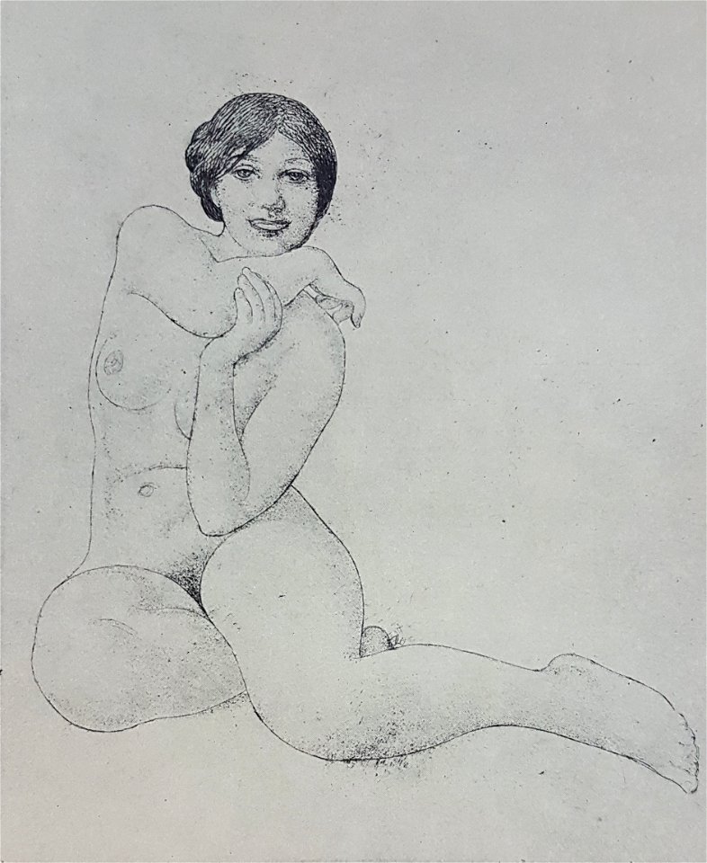 Modell i linjeetsning x Carl Larsson