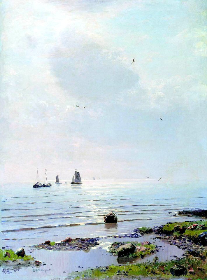 Nikolay Dubovskoy Ladozhskoye ozero end of 1900s
