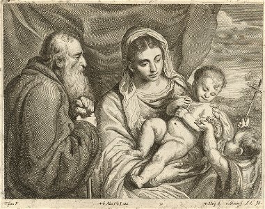 Nikolaus van Hoy and Franciscus van der Steen - The Madonna and Child with the Infant Saint John the Baptist and Saint Anthony Abbot SVK-SNG.G 11965-72