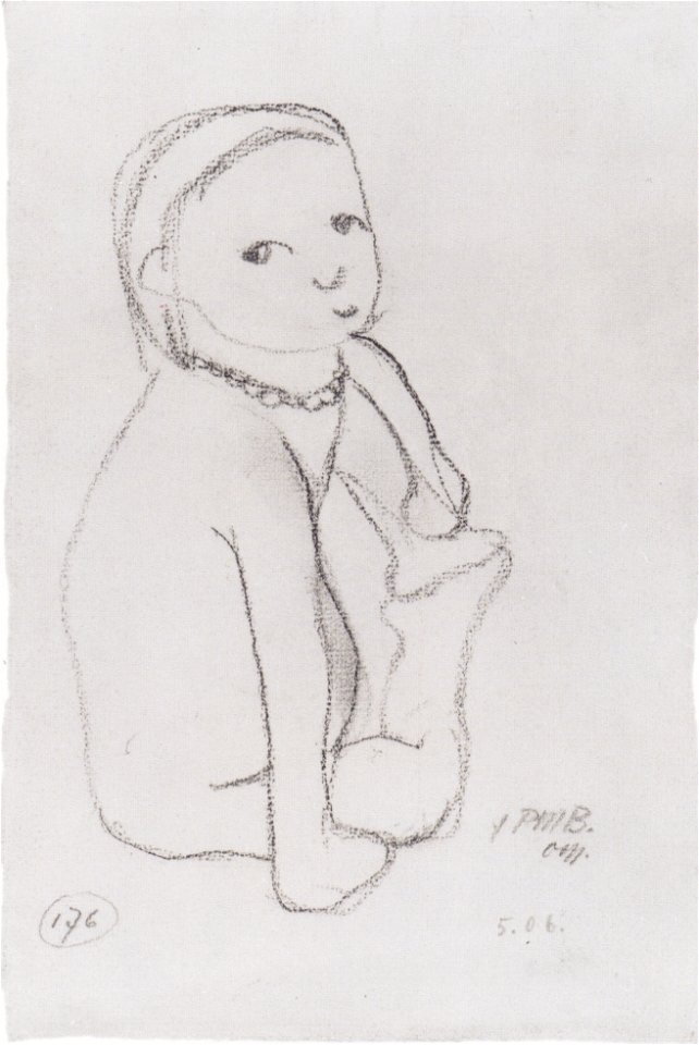 Modersohn-Becker - Kinderakt mit Halskette - 1906