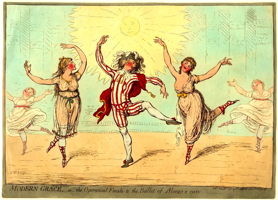 Modern grace, -or- the operatical finale to the ballet of Alonzo e Caro (BM 1868,0808.6527)