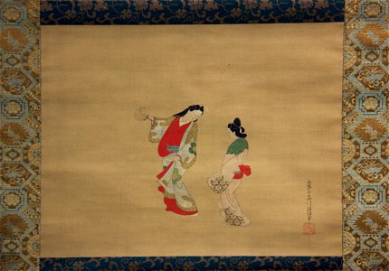 Nishikawa Sukenobu - Woman and Attendant - 33.87.1 - Metropolitan Museum of Art