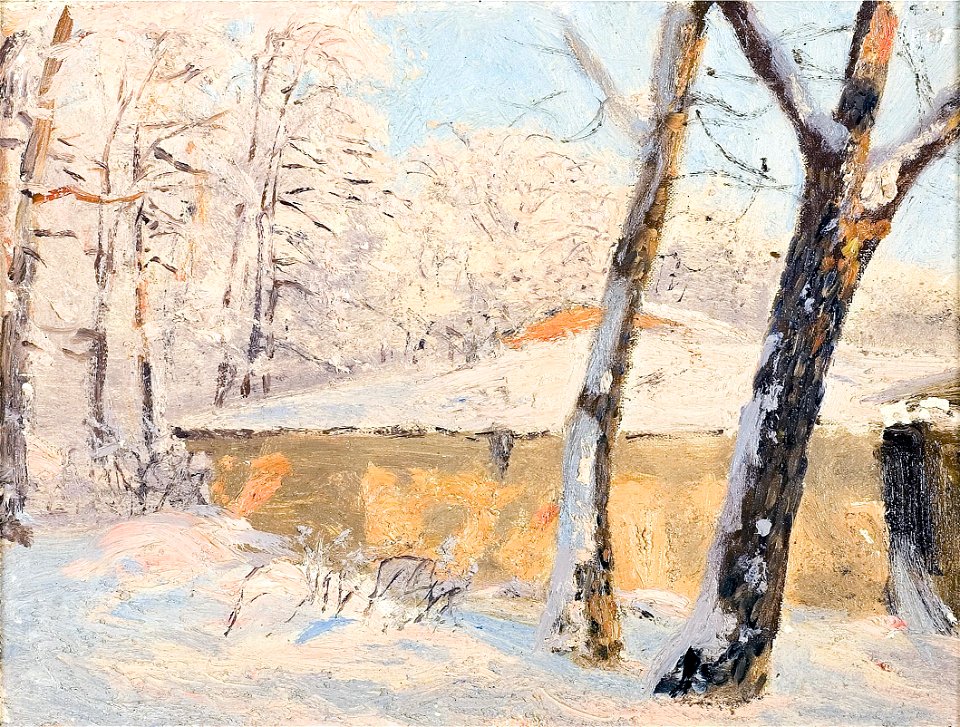 Nikolay Dubovskoy Derevya v snegu 1908