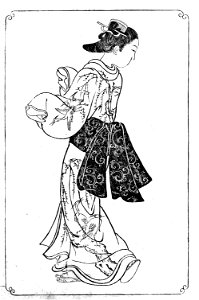 Nishikawa Sukenobu, 1739, Ehon Asakayama,20 gris
