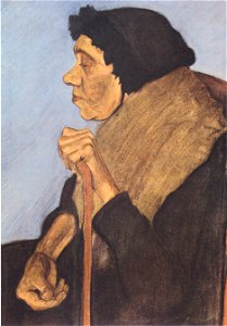 Modersohn-Becker - Alte blinde sitzende Frau - ca1899