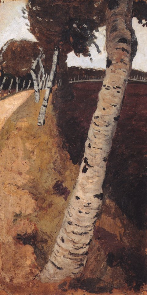 Modersohn-Becker - Landstraße mit Birken
