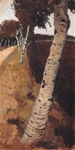 Modersohn-Becker - Landstraße mit Birken