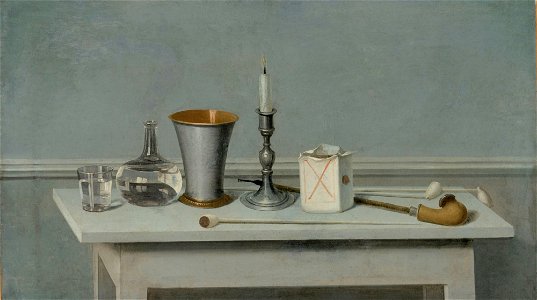Nils Schillmark - Still Life with Candle - A I 239 - Finnish National Gallery