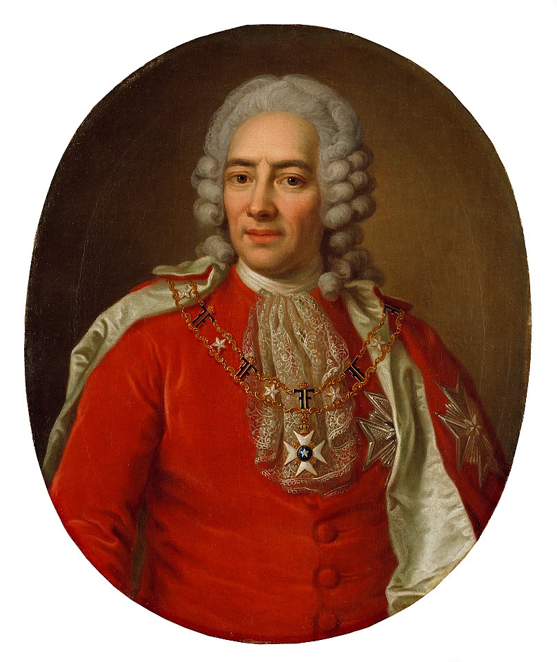 Nils Esbjörnsson Reuterholm, 1676-1756, gift med Hedvig Sofia von Leopold (Ulrica Fredrica Pasch) - Nationalmuseum - 39014