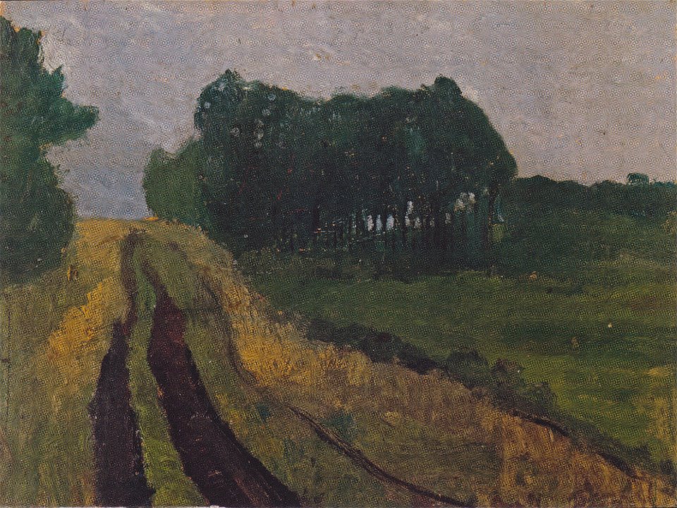 Modersohn-Becker - Abendliche Landschaft mit Föhren