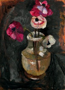 Paula Modersohn-Becker - vase with anemones - 1904