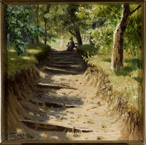 Nikołaj A. Siergiejew - Alley in the garden - M.Ob.904 - National Museum in Warsaw