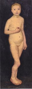 Modersohn-Becker - Großer stehender Mädchenakt - 1906