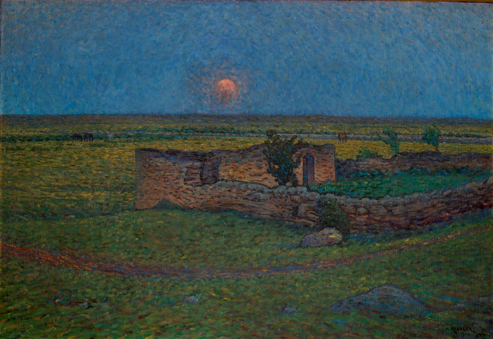 Nils Kreuger Moon Rising on Öland Thielska 196