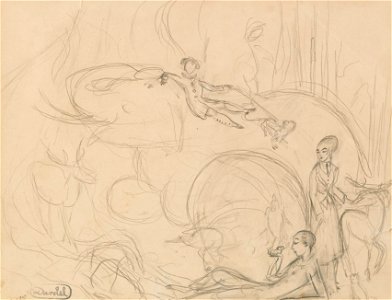 Nils Dardel - Studie till Exotiskt landskap