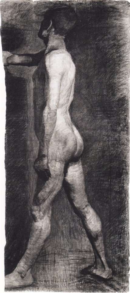 Modersohn-Becker - Stehender männlicher Akt nach links