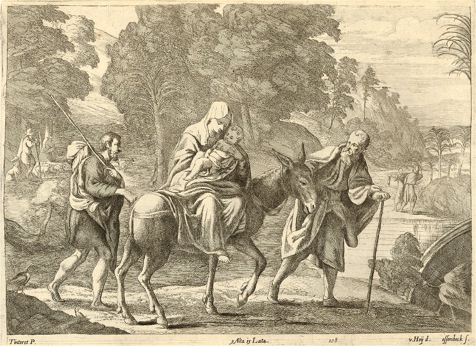 Nikolaus van Hoy - Jan van Ossenbeck - Flight into Egypt SVK-SNG.G 11965-110