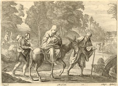 Nikolaus van Hoy - Jan van Ossenbeck - Flight into Egypt SVK-SNG.G 11965-110