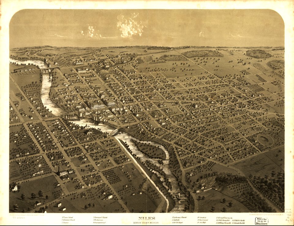 Niles, Berrien County, Michigan. LOC 73693441