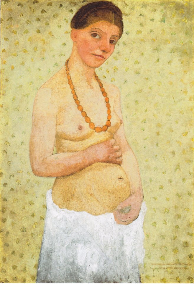 Paula Moderson-Becker - Selbstbildnis am 6 Hochzeitstag - 1906