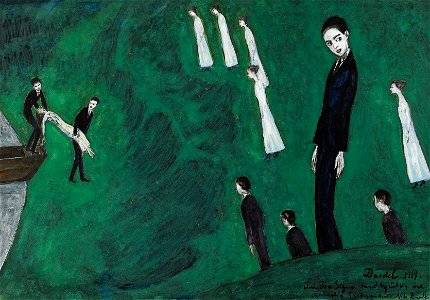 Nils Dardel - Den drunknade flickan I