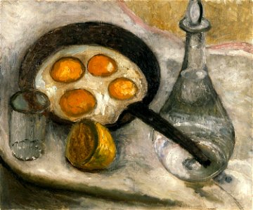 Paula Moderson-Becker - Stillleben mit Spiegeleiern in der Pfanne (ca. 1905)