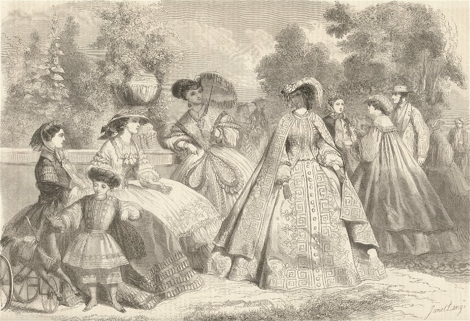 Modes d'été, Illustration, 1861-08-11