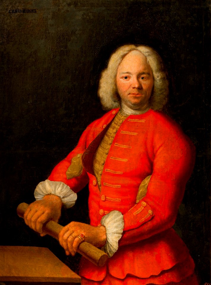 Nikolay Burjua by Georg Gsell, 1716-17