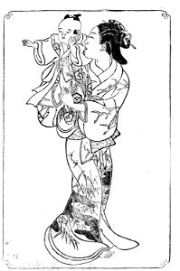 Nishikawa Sukenobu, 1739, Ehon Asakayama,10 gris