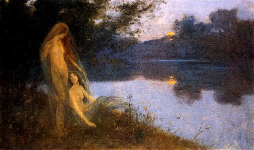 Nimfes en el bosc - Joan Brull i Vinyoles (1863-1912)